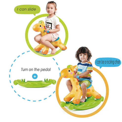 2-in-1 Kids Giraffe Ride ©