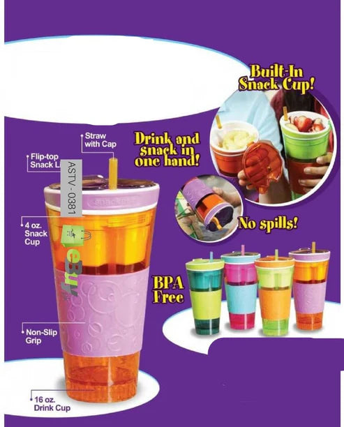 2-in-1 Snack & Drink Cups