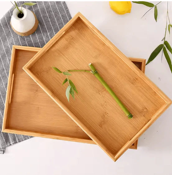 EcoServe Bamboo Serving Tray Set