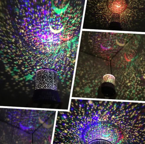 Starry Sky, Starry Sky, Night Light, Colorful Creative Holiday, Star, Moon, Starlight