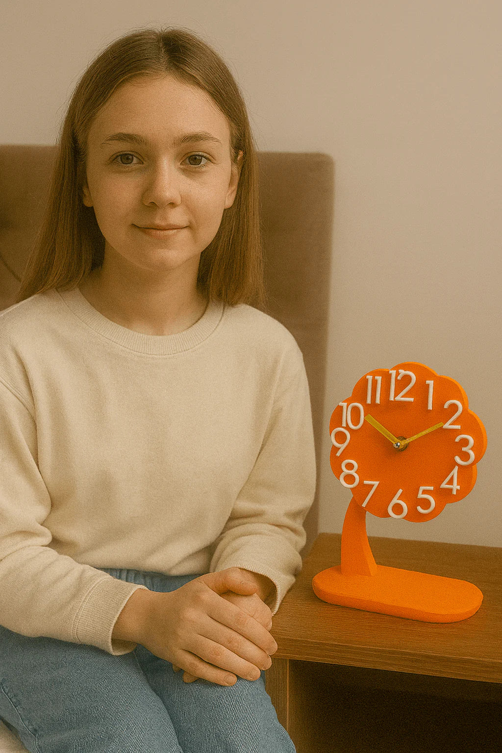 Tree-Shaped Table Clock
