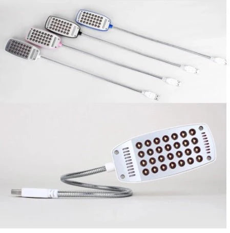 USB Small Desk Lamp, Keyboard Light, USB Reading Light, Electroplating 28 Lights